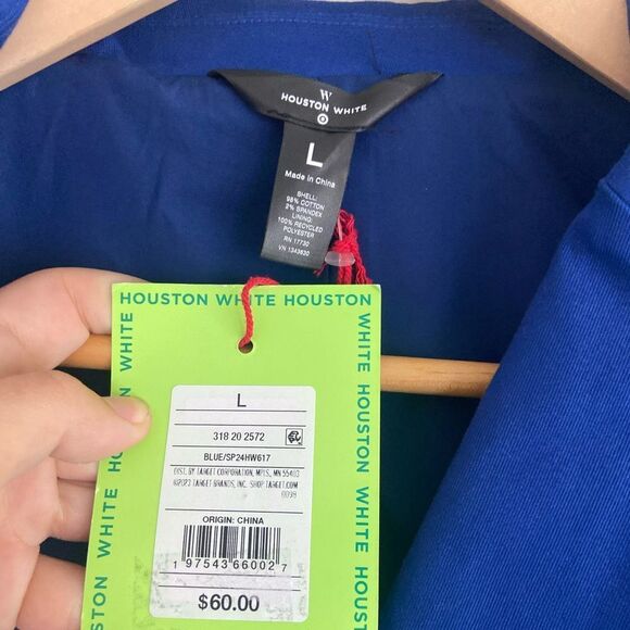 NWT Houston White Adult Unisex Double-Breasted Blazer Jacket Full Lining Blue L - Picture 11 of 13